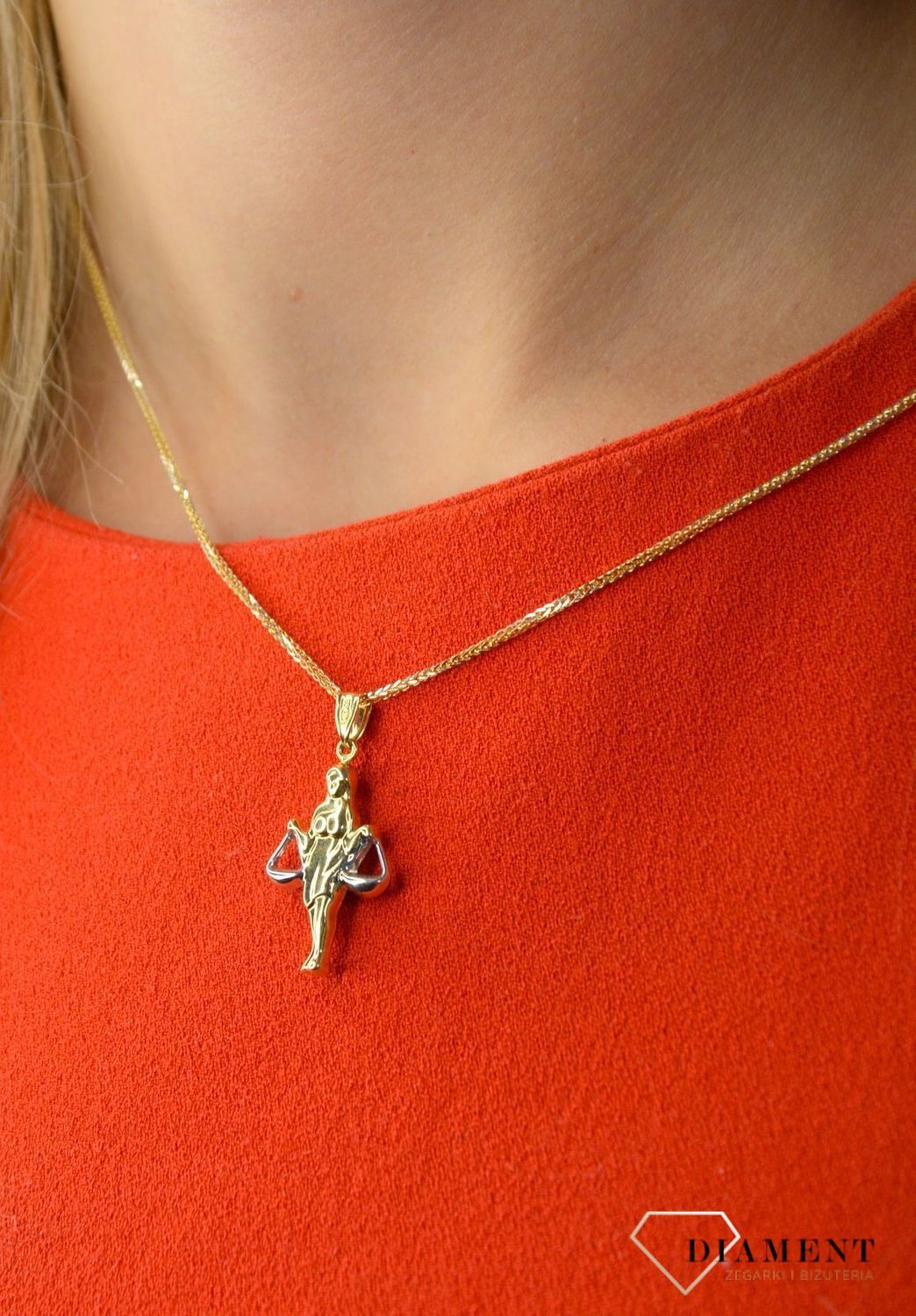 Złota zawieszka 585 Znak zodiaku Waga DIA-ZAW-0830 -585.jpg